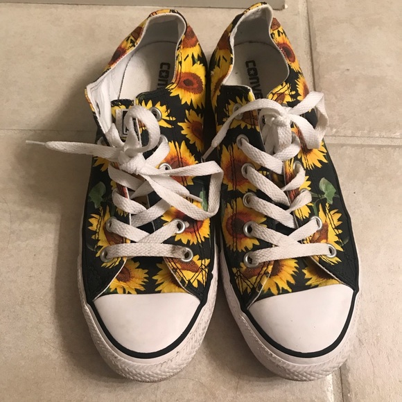 sunflower converse chucks